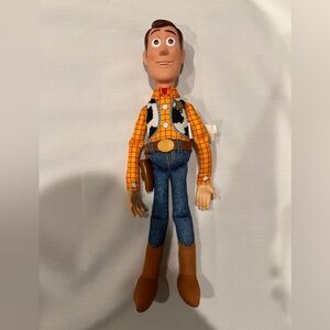 Disney Pixar Woody Talking Doll 15" Thinkway Push Button Works Tested Cowboy